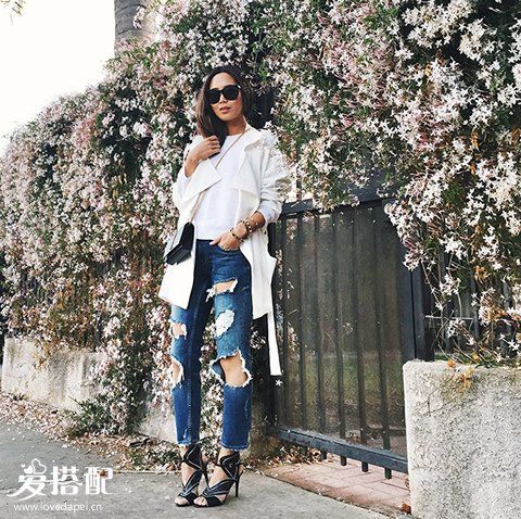 小个子博主Aimee Song春季穿衣搭配
